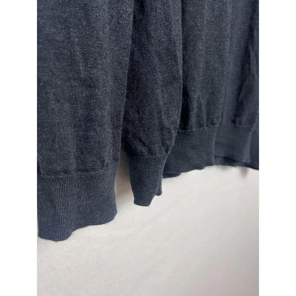 Greg Norman Men's Long Sleeve Crew Neck Pullover Wool Sweater Size XXL Gray